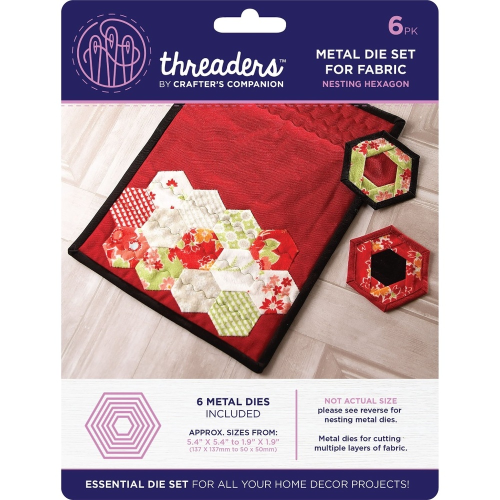 ✨ Threaders by Crafter’s Companion - Hexagon Nesting Dies Set